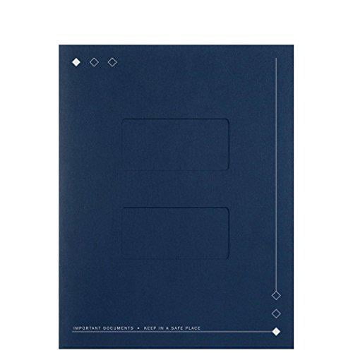 Tax Folder with Large Windows and Top-Staple Tab Navy 50/Pk Tax Folder with Large Windows and Top-Staple Tab Navy 50/Pk